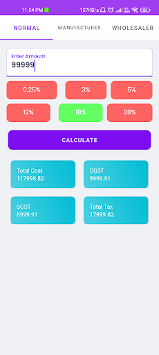 My Business:EMI GST Calculator Screen 3