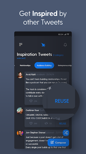 Hypefury - Companion app Screen 3