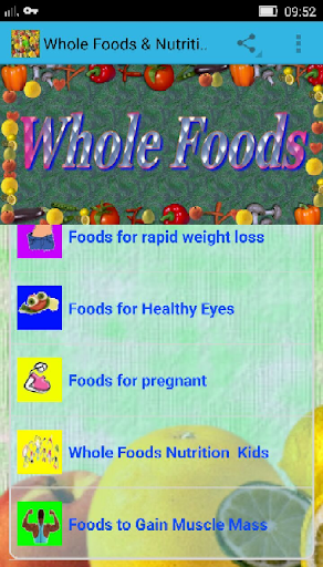 Whole Foods  Nutrition