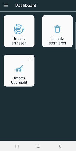 Android application AVS Umsatz-Scan screenshort