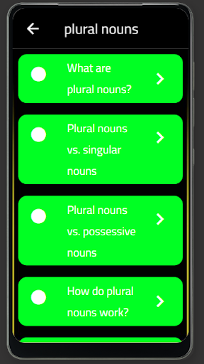 plural nouns Screen 2
