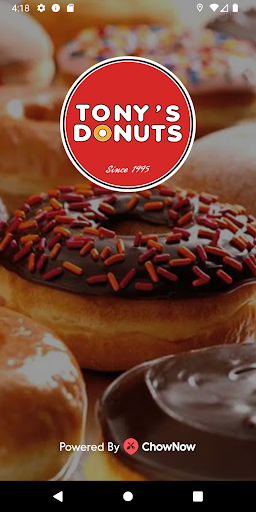 Android application Tony's Donuts screenshort