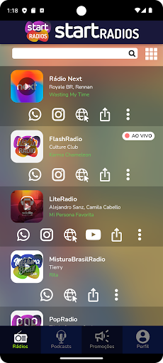 start RADIOS Screen 2
