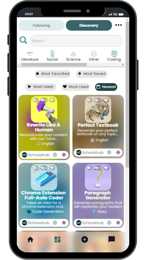 Android application Schoolshub screenshort