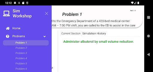 Sim Workshop App Screen 2