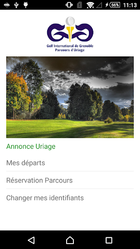 Android application Golf d'Uriage screenshort