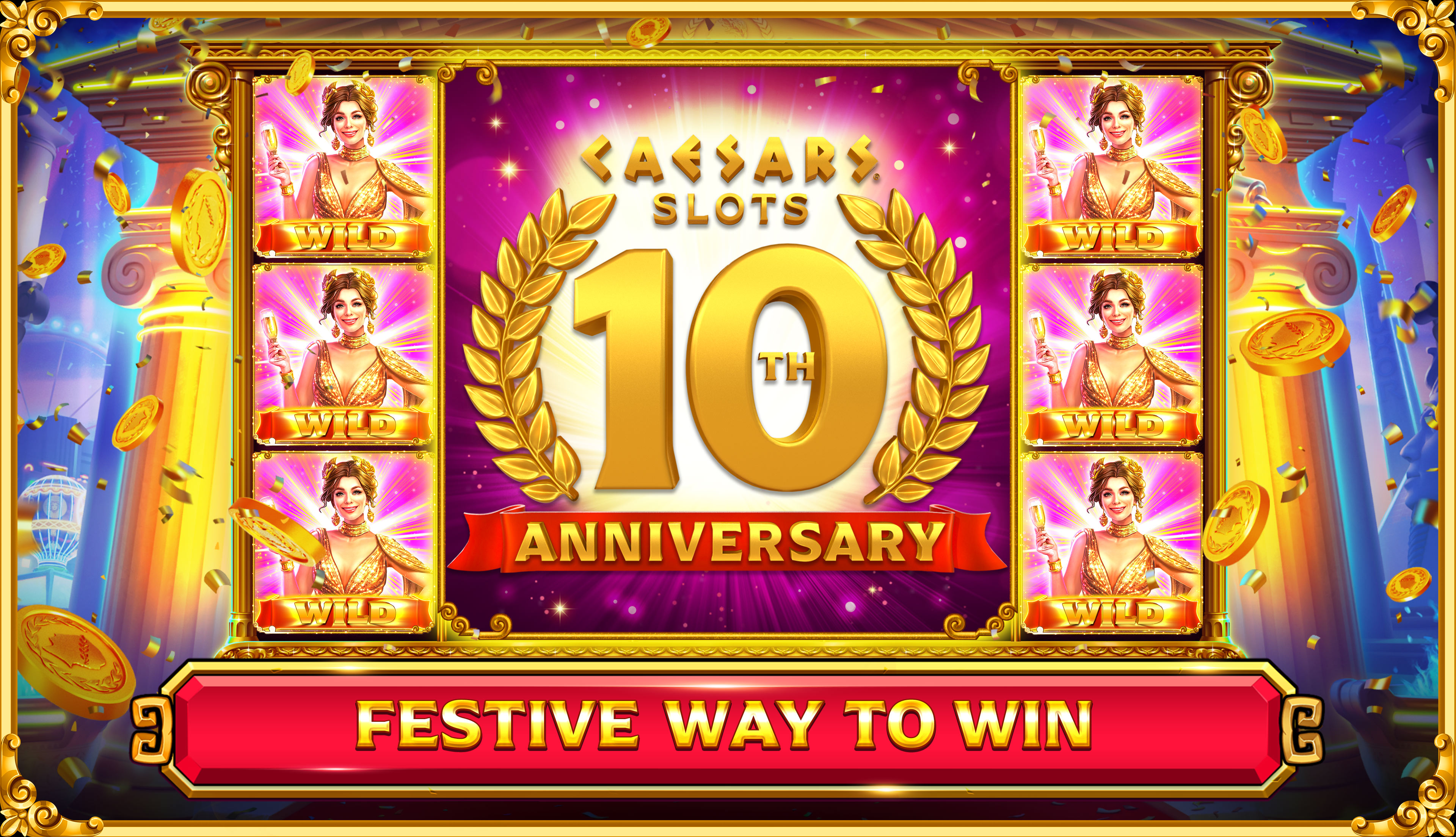 Android application Caesars Slots: Casino game screenshort