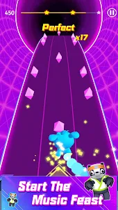 Cyber Rolling Music Ball Game