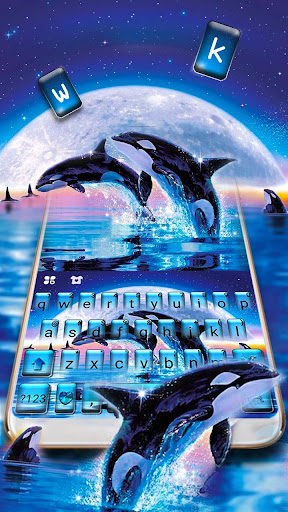 Jumping Whale Keyboard Theme Screen 2