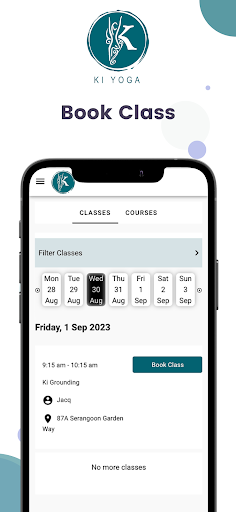Android application Ki Yoga screenshort