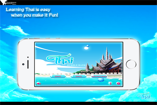 Thai Words Bubble Bath Game Screen 2