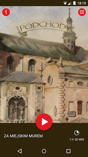 Android application Podchody, questy w Krakowie screenshort