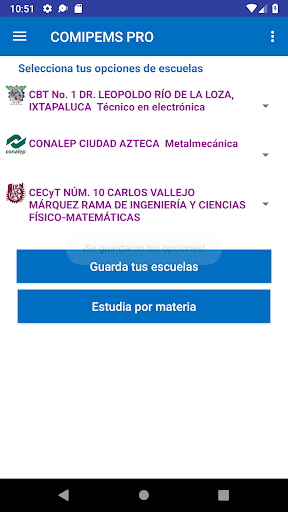 Android application Mi guía comipems Premium 2024 screenshort
