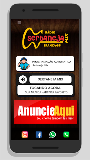 Android application Radio Sertaneja Mix screenshort
