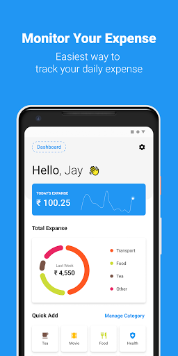 Android application Expense Manager screenshort