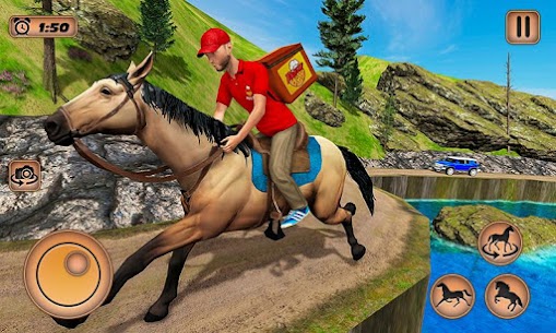 Mounted Horse Riding Pizza v1.0.6 Mod Apk (Unlmited Money/Unlock) Free For Android 4