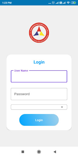 Android application ACCOUNTS screenshort