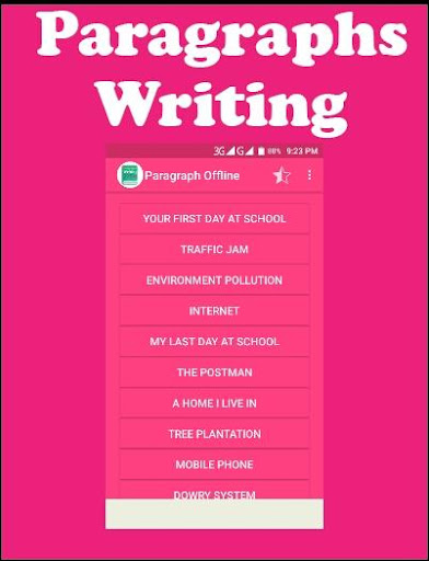 Paragraph Collection For Stude