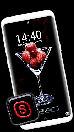Strawberry Glass Theme Screen 3
