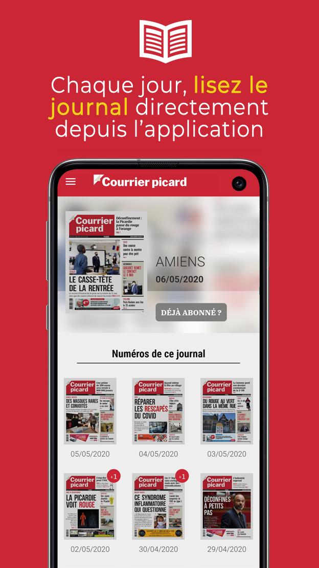 Android application Courrier Picard : l'info locale, France et monde screenshort