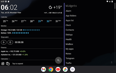 AIO Launcher Tangkapan layar