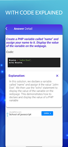 PHP Programs Screen 3