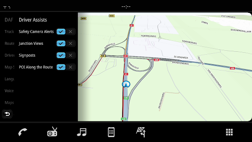 Android application DAF Truck Navigation screenshort
