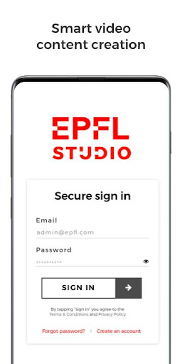 Android application EPFL Studio screenshort