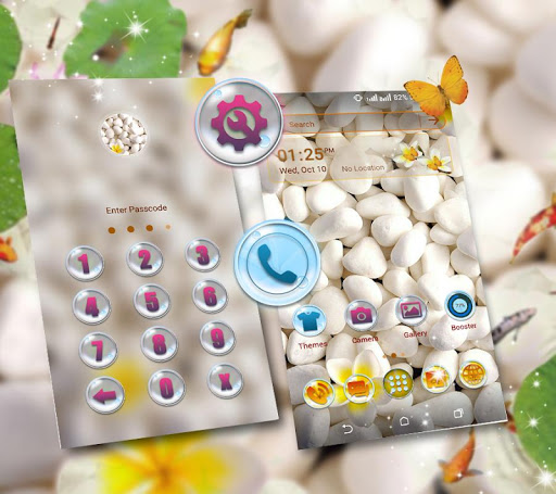 Android application White Stone Launcher Theme screenshort