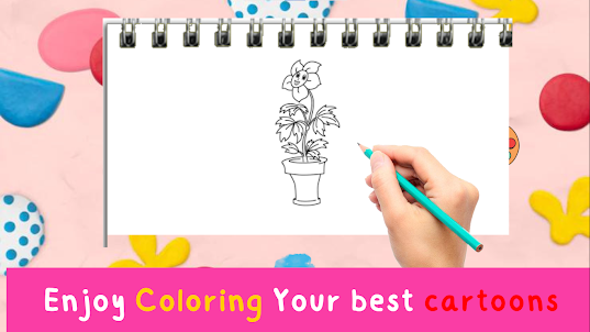plants coloring for kids