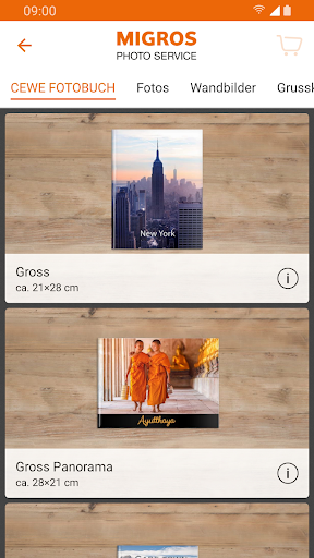 Migros Photo Service Screen 2