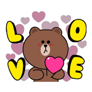 Brown Love Sticker for WAStickerApps 1.0 Icon