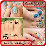 Cute toe nail designs icon