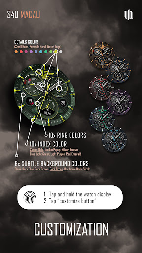 S4U Macau Pilot watch face screenshot 4