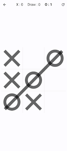 Android application Tic Tac Toe screenshort