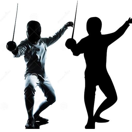 Fencing Sports Tournament logo