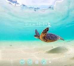 海の壁紙 ウミガメの海中散歩 Google Play のアプリ