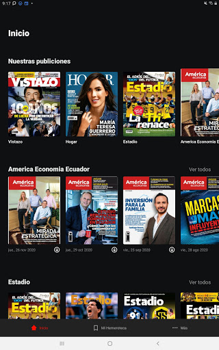 Android application Editorial Vistazo screenshort