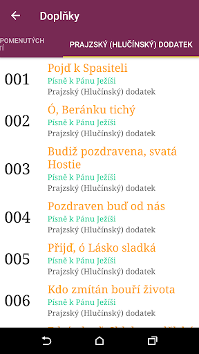 Android application Prajzský (Hlučínský) dodatek screenshort