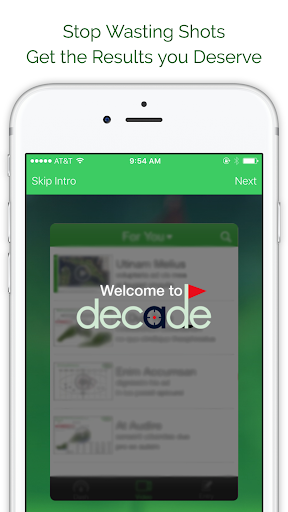 Android application DECADE powered by BirdieFire screenshort