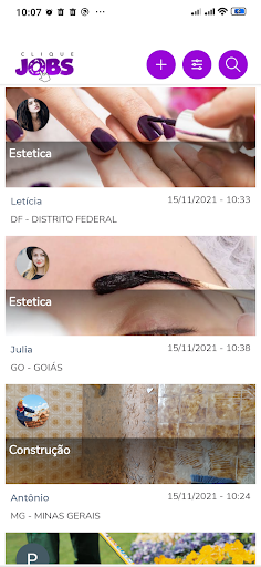 Clique Jobs Screen 3