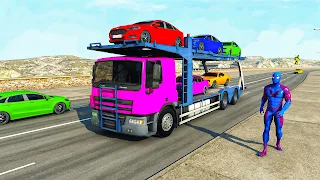 Superhero Car: Transport Game - Screenshot 1