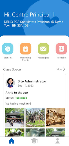 Android application PCF Sparkletots for Educators screenshort