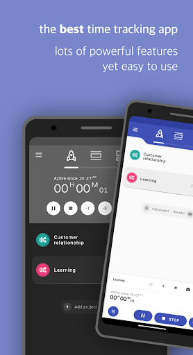 Android application Swipetimes › Time tracker screenshort