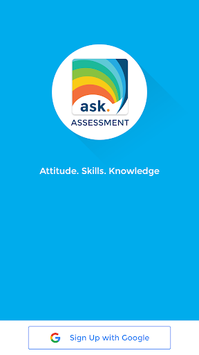 Android application ask.CAREERS – Assessment App screenshort