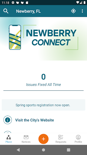 Screenshot of Newberry FL Connect
