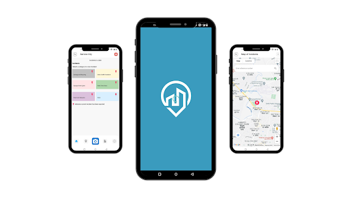 Android application Service City screenshort