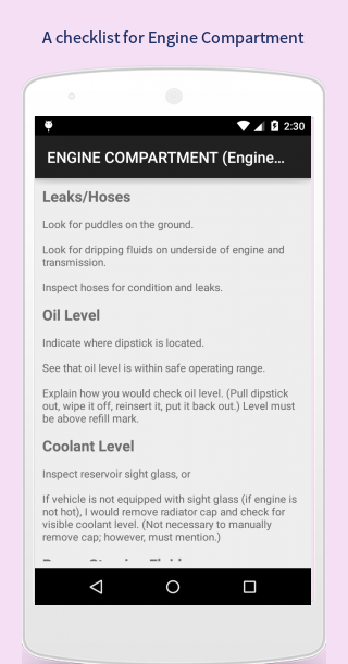 Android application CDLChecklist screenshort