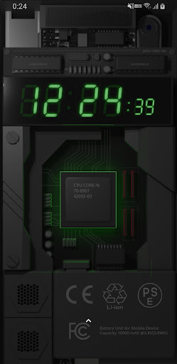 Circuit Board Clock LWP Screen 3