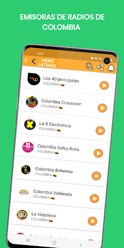 Colombian stations Screen 2